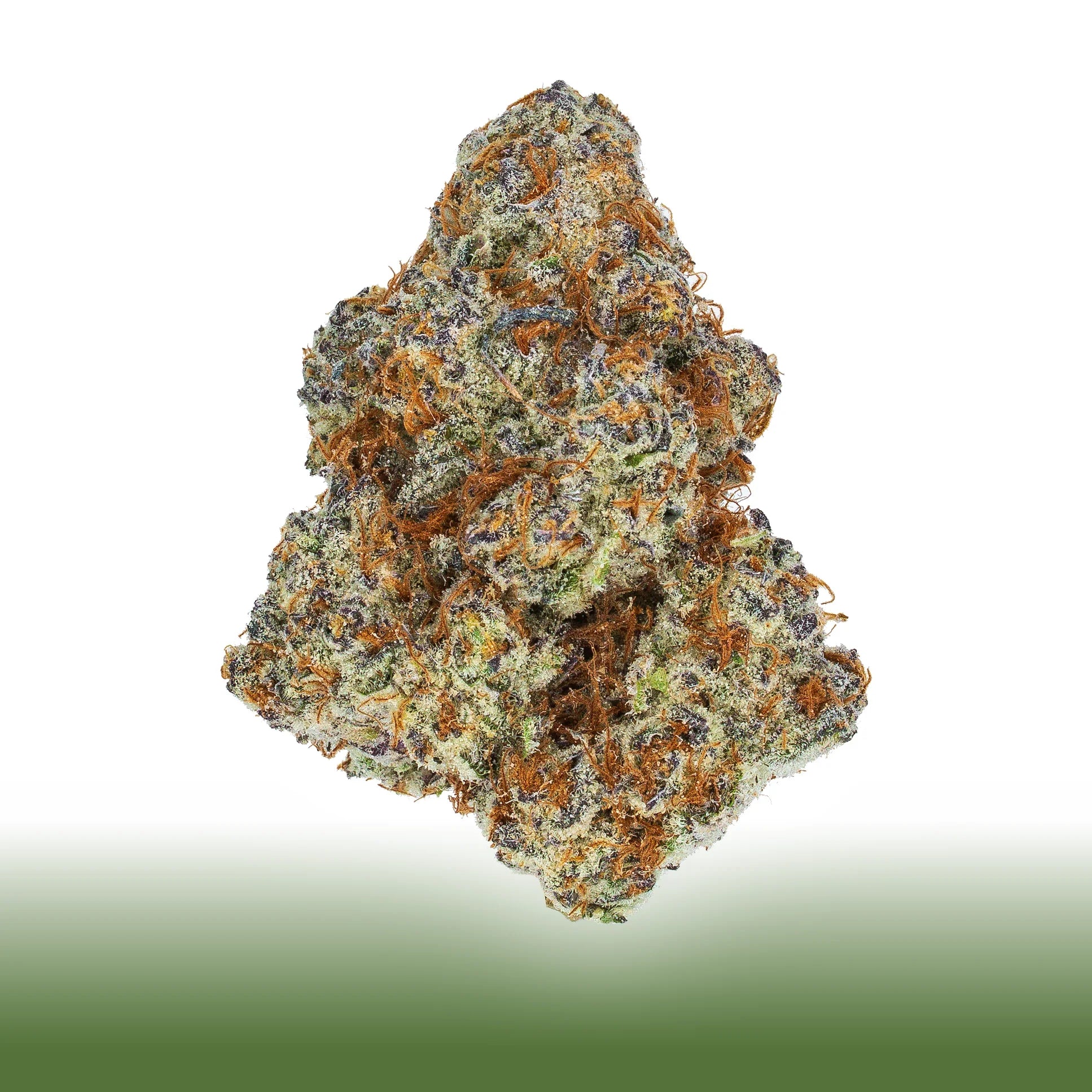 Collection of Dante's Inferno premium cannabis flower bud with purple hues, orange pistils, and trichomes, 50/50 hybrid with 21.941% THC content in a gallery layout