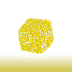 Collection of Lemon-flavored Live Rosin Chew on a bright background. in a gallery layout