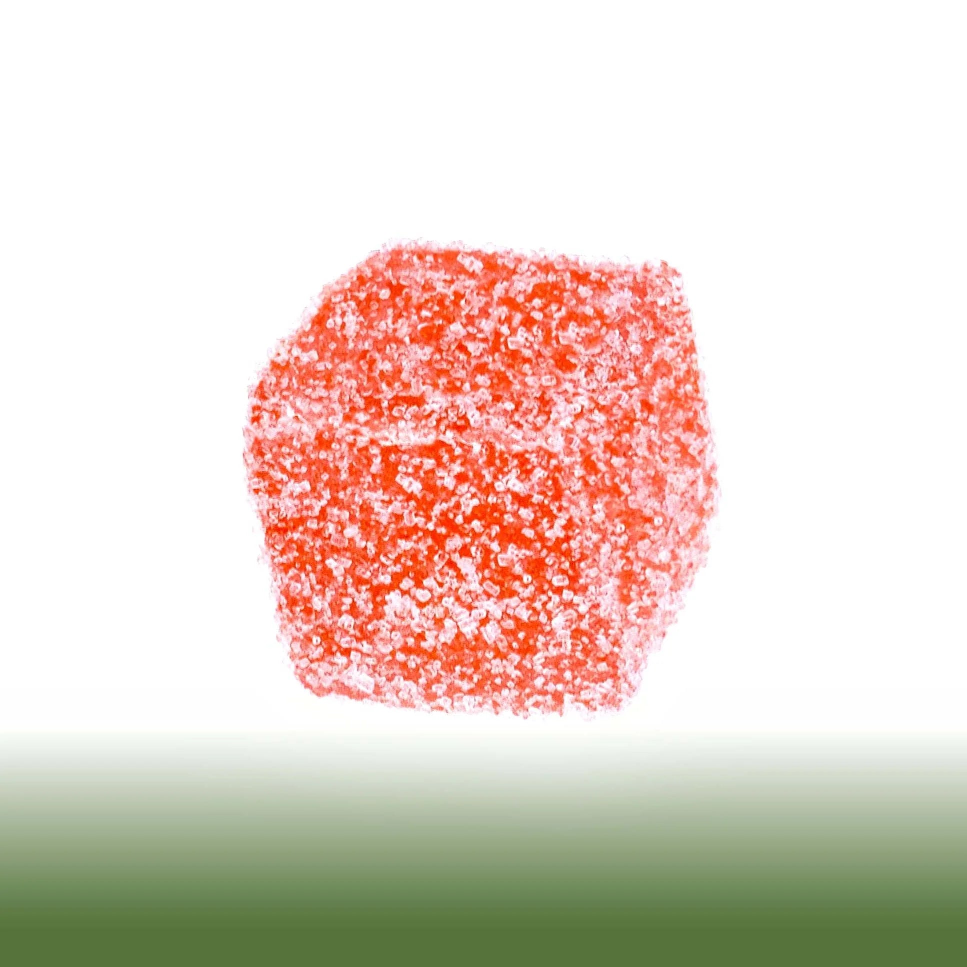 Collection of Watermelon flavored indica dominant Live Rosin Chew gummy with 5mg THC, sugar-coated and infused with Pear Blossom hemp extract in a gallery layout